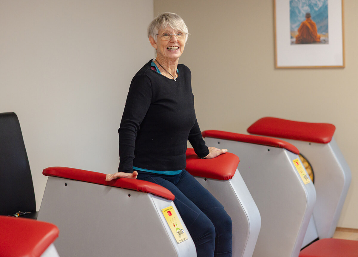 Mitglied an der Rollen-/ Bandmassage im actiwita Remagen